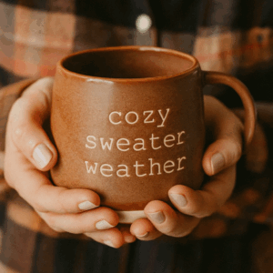 Cozy Stoneware Sweater Weather Mug