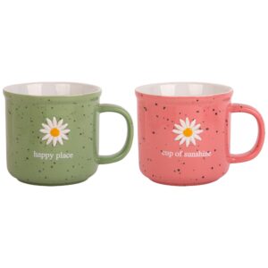 Daisy Camp Mug | Embossed