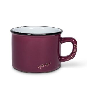 Enamel Cappuccino Stoneware Mug