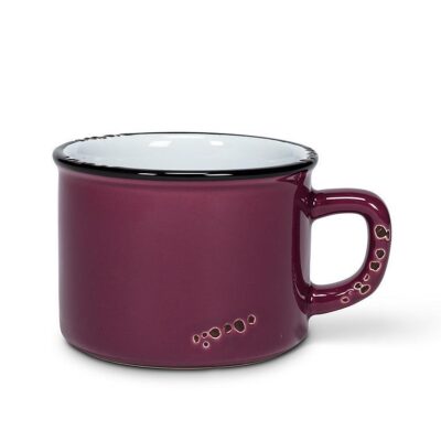 Enamel Cappuccino Stoneware Mug