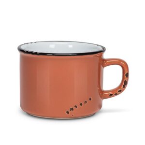 Alternative view of Enamel Cappuccino Stoneware Mug