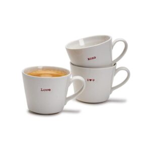 Alternative view of Espresso Mugs Mini Valentines Quotes