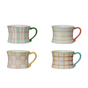 Hand-Painted Patterned Mugs