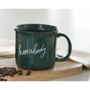 Homebody | Heavy Duty Green Camp Mug | 15 Ounce